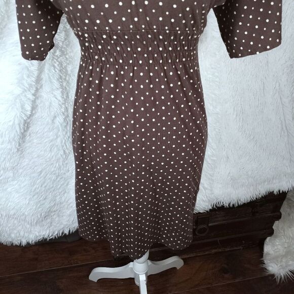 O'NEILL BROWN & CREAM DRESS SZ.M EUC - Picture 4 of 8